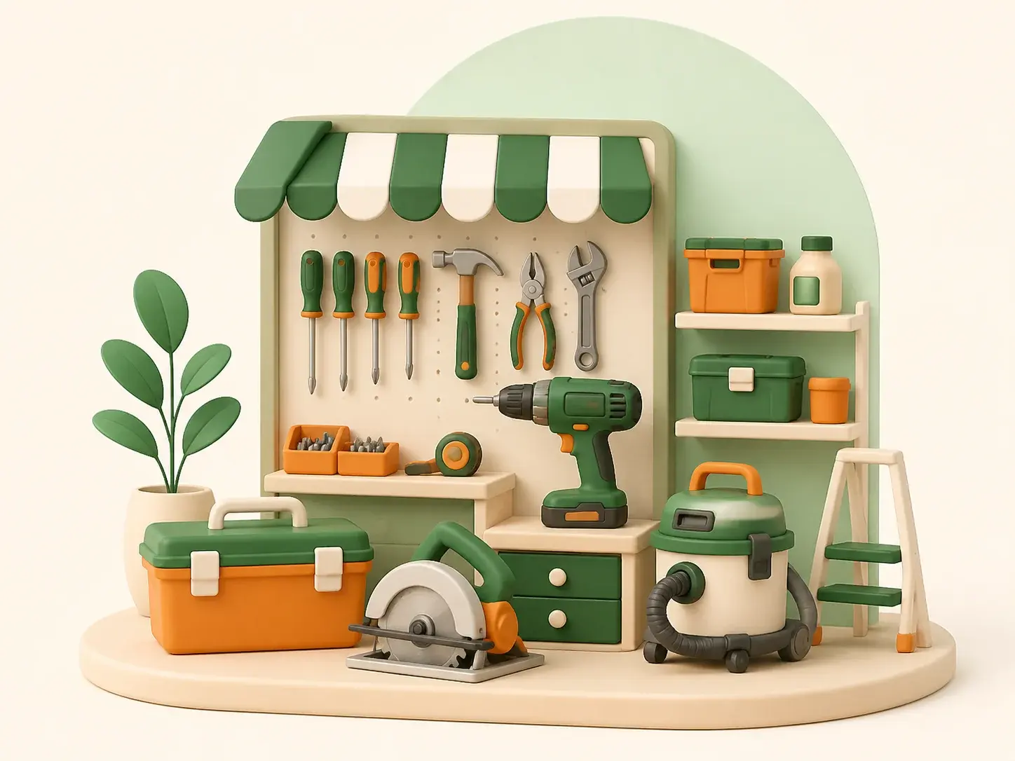 Local businesses illustration